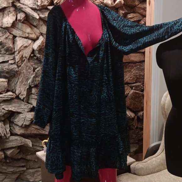 Johnny Was Friday Silk Dress by Calme, Leopard Print - Picture 4 of 8